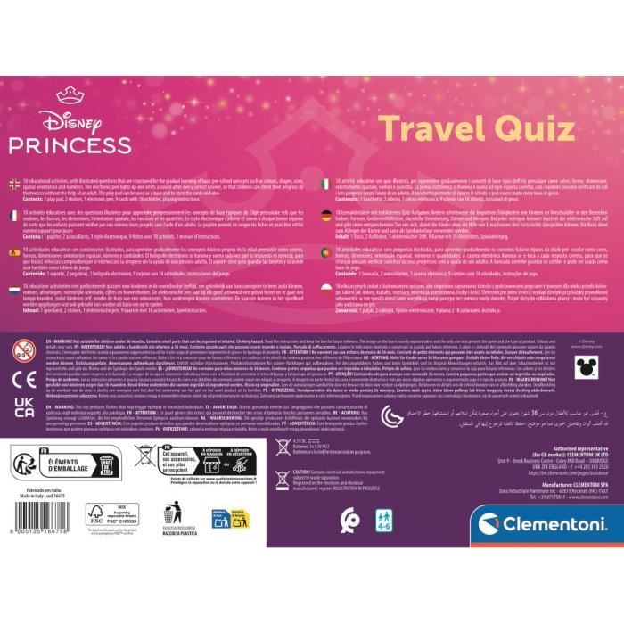 Pupitre éducatif Disney Princesses Clementoni Pupitre éducatif Disney Princesses Clementoni