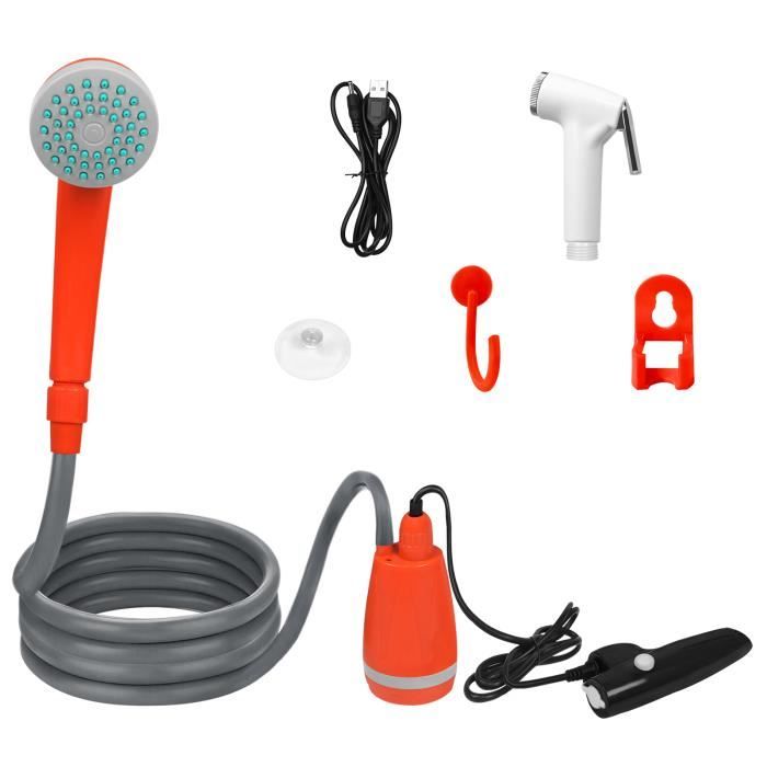 Ejoyous Douche De Camping 12V – Pompe Submersible, Allume-cigare, Tuyau 2m, Câble 5m – Pour Voiture, Jardin Et Lavage