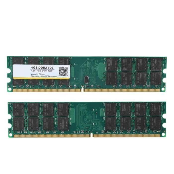 Module mémoire RAM 4 Go 800 MHZ 240 broches conu l'ordinateur bureau DDR2  PC2-6400 AMD 18V - Cdiscount Informatique