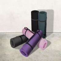 Signature Fitness Tapis de Yoga Extra Épais 1 Pouces avec Sangle de Transport, Violet