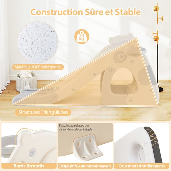 4 en 1 Toboggan Enfant Pliable en HDPE Forme Baleine, Panier de Basket & Jeu de Lancer d'Anneaux, Aire de Jeux Intérieure avec Échelle, pour 3 Ans+ | Leroy Merlin 4 en 1 Toboggan Enfant Pliable en HDPE Forme Baleine, Panier de Basket & Jeu de Lancer d'Anneaux, Aire de Jeux Intérieure avec Échelle, pour 3 Ans+ | Leroy Merlin
