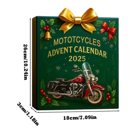 Calendrier De L'Avent 2025 - 24 Décorations Acryliques 2D Avec Compte à Rebours - Idéal Pour Voiture, Moto, Sapin, Fenêtre, Porte