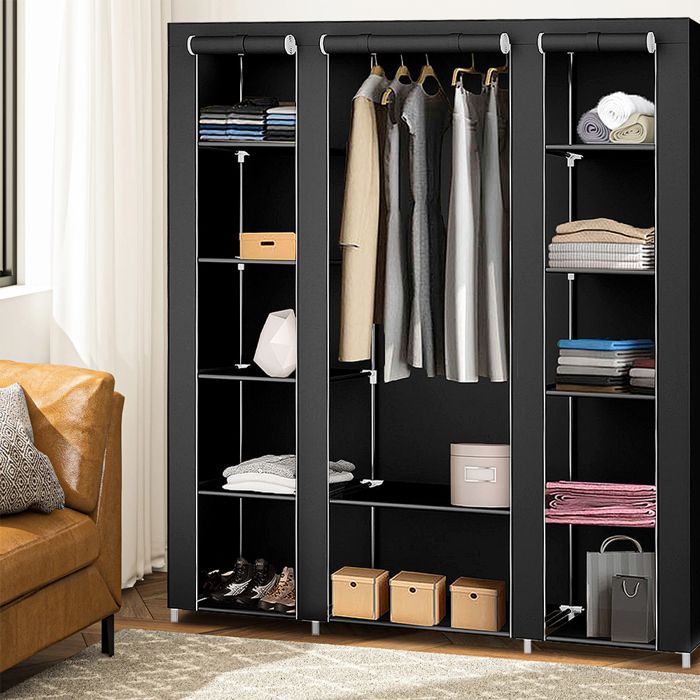 MEUBLE DE RANGEMENT UDEAR Armoire de Rangement Garde-Robe Pliable en