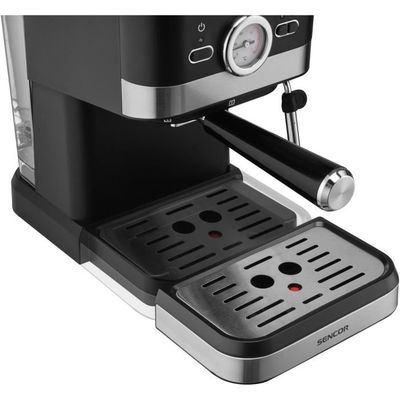 Machine à Café Sencor Avec Moulin Intégré – 1,5 L, 900W, Filtre Lavable, Bouilloire En Verre, Noir