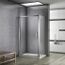 Porte de douche coulissant 120x80x185cm cabine de douche verre securit porte de douche avec la paroi de douche 
