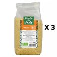 Lot 3x Millet décortiqué BIO - Grain de Frais - paquet 500g-0
