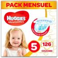 HUGGIES Ultra Comfort - Couches Bébé Unisexe x126 Taille 5 - Pack 1 Mois-0