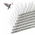 Pic Anti-Pigeon en Acier Inoxydable 1 Mètres - MALKRIS - Effrayer Pigeons, Corbeaux, Moineaux-0