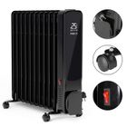 Daromigo Radiateur bain d'huile 2500 W 3 puissances mit Télécommande&wife APP Affichage Numérique Noir