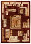 TAPISO Tapis Salon Chambre ATLAS Marron Beige Crème Géométrique Polypropylène Intérieur 250x350 cm