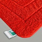 KARAT Tapis de bain Atlantis Rectangulaire Dos antidérapant Rouge 60 x 100 cm