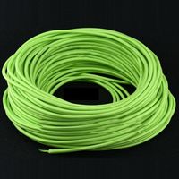 Câble-fil,Câble d'éclairage flexible en tissu tressé à 2 cœurs, multicolore, Vintage- Fluorescent green-15 Meters