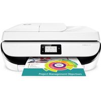 HP Imprimante tout-en-un jet d'encre couleur - OfficeJet 5232 - Idéal pour la famille - 4 mois Instant Ink offerts*