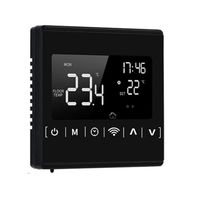 Thermostat de plancher chauffant WiFi noir LESHP - Contrôle tactile et vocal - 16A - NTC - 85V-250V
