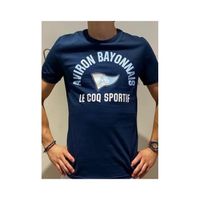 T-shirt supporter rugby Aviron Bayonnais homme - Le Coq Sportif - Bleu - Manches courtes