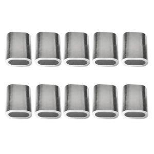 3mm Dia Câble Acier sertissage embouts en aluminium boucle Manchon 15x11x7mm