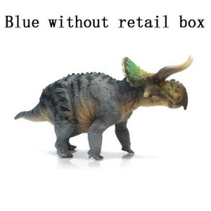 FIGURINE - PERSONNAGE Bleu sans boîte - Modèle de dinosaure Nasutoceratops Titusi, Jouet animal préhistre de prairie, Ameublement d