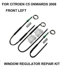 CITROEN C5 II 08-14 SEDAN H/B LEVE VITRE KIT DE REPARATION AVANT GAUCHE