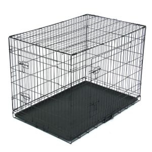 CAGE Cage pour chien pliable avec 2 Portes 42