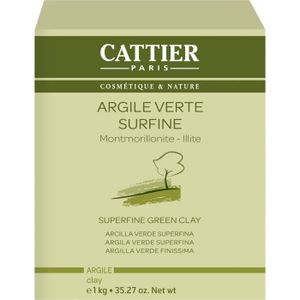 ARGILE-RHASSOUL-HENNÉ Cattier Argile Verte Surfine 1kg