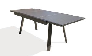 TABLE DE JARDIN  Table de jardin STOCKHOLM (150/225x96 cm) en alumi