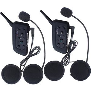 Generic Écouteurs sans fil Bluetooth pour moto, mains libres, casque d' écoute, stéréo, musique, haut-parleur, appel automatique à prix pas cher