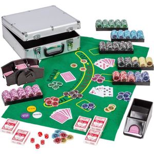 MALETTE POKER Kit de Poker Ultimate Complet - 600 jetons - MAXST