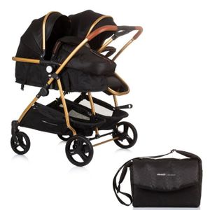 POUSSETTE  DUO SMART Poussette jumeaux ou enfants rapprochés largeur 79 cm Noir sans cosy