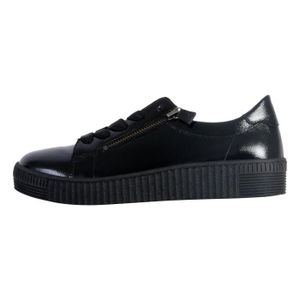 Basket basse vernis shop noir femme