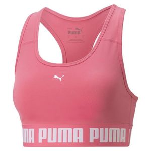 BRASSIÈRE DE SPORT PUMA Mid Impact Strong Bra Soutien-Gorge de Sport- Rose (Sunset Pink)- Femme