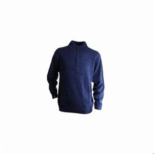 PULL Pull camioneur col zippé - TABLETTE - Bleu nuit - 