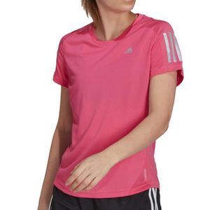MAILLOT DE RUNNING T-shirt de Running Femme Adidas - Rose - AEROREADY absorbant l'humidité