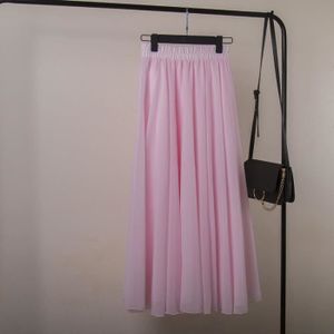 Jupe longue online mousseline rose pale