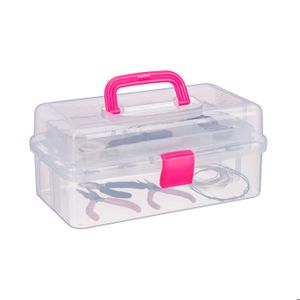 ANNEAUX RANGEMENT BOITE Plastique Rigide Réglable Compartiments Fente Craft EUR 11,84 - FR