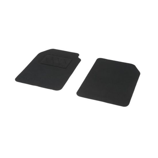 Jeu de 2 tapis moquette avant noir pour voiture qualité 600 grs//m² universel