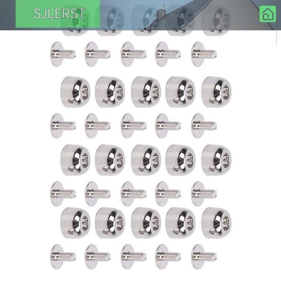 20 Rivets à Vis 10x6 Mm Tête Ronde Argent – Pour Cuir Et Projets Créatifs