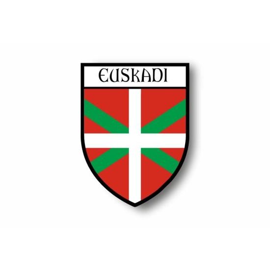 Autocollant Sticker Voiture/Moto - Blason Ville Drapeau Espagne Madrid, 7,5x10 Cm, Vinyle Extérieur/Intérieur