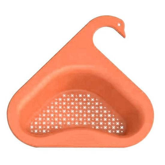 Filtre D'Évier D'Angle En Plastique Passoire Triangulaire Pour Évier De Cuisine Porte-Filtre Triangle Pour Restes De Cuisine Avec Sacs