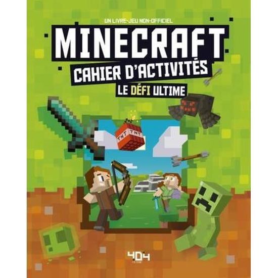 Livre Minecraft Mon Cahier D Activites Le Defi Ultime Cdiscount Librairie Livre Minecraft Mon Cahier D Activites Le Defi Ultime Cdiscount Librairie