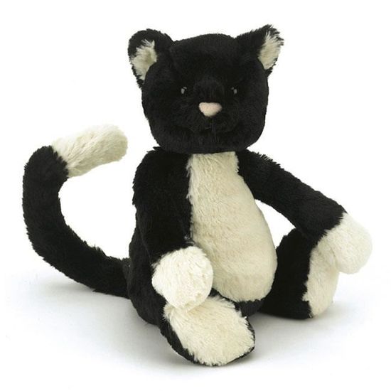 Jellycat Peluche Chat Noir Et Blanc Bashful 1 Cdiscount Jeux Jouets