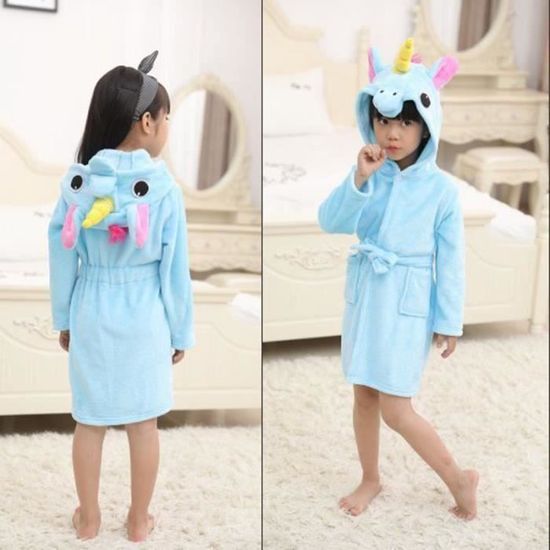 Peignoir de on sale bain fille licorne