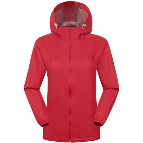 Outdoor Ventures Veste De Pluie Femme Longue Imperméable – Coupe-Vent Respirante Léger Avec Capuche, Idéale Randonnée Et Quotidien