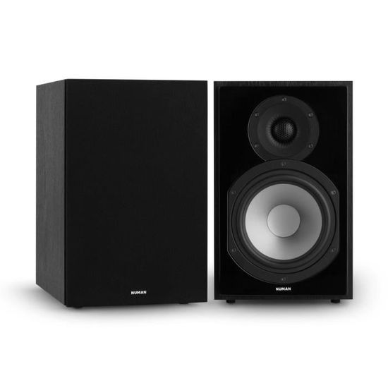 Mophorn Enceintes Bibliothèque Passives, 300 W, Stéréo Avec Woofer De 4