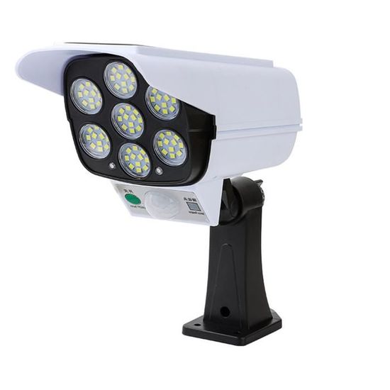 Surveillance Solaire de Simulation Étanche IP66 pour Usage Jardin Extérieur Caméras Factices Fausse de Sécurité Caméra CCTV avec LED Lumière Timoom Lampe Solaire Extérieur LED 