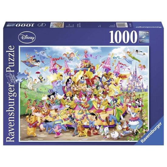 Puzzle Carnaval Disney 1000 pièces - Ravensburger - Dessins animés et BD - Adulte - 70,00 x 50,00 cm