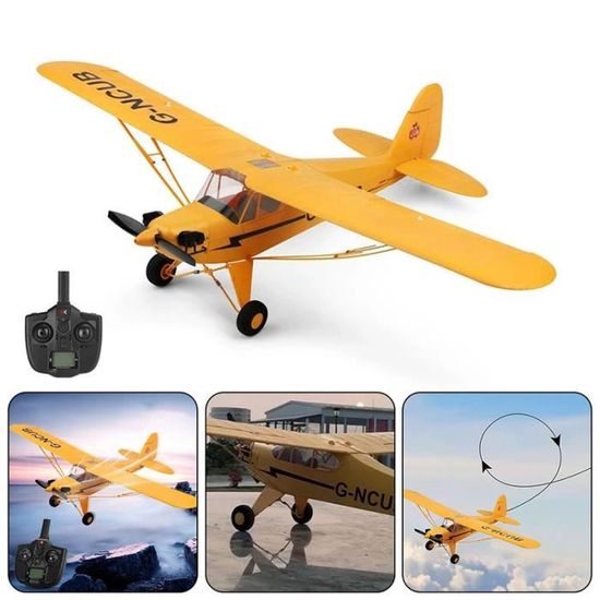 Avion Télécommandé KKnoon 2.4GHz 6CH - Planeur EPP, Avec Lumières, Pour Débutants Et Enfants