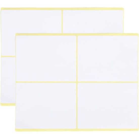 60 Pièces Étiquette Autocollantes Blanches Pour Adresses, 76 X 100 Mm 60 Pièces Étiquette Autocollantes Blanches Pour Adresses, 76 X 100 Mm