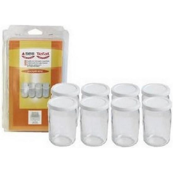 4 Pots En Verre Avec Couvercles Pour Yaourtière Rosenstein & Söhne JM-300 - 180ml - Compatible Lave-Vaisselle