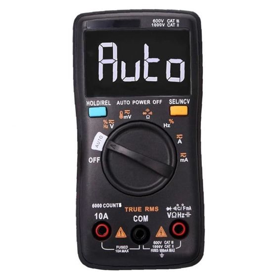 Multimètre numérique ZT102 AMP Volt Testeur de tension OHM DC Voltmètre Compteur électrique