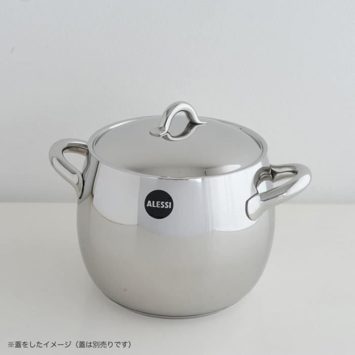 Alessi Sg100-20 Mami Marmite en Acier Inoxydable 18-10 Brillant, Ø 20 Cm